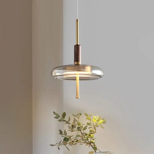 suspension LED en verre design nordique moderne décorative - vue 2 sur 8