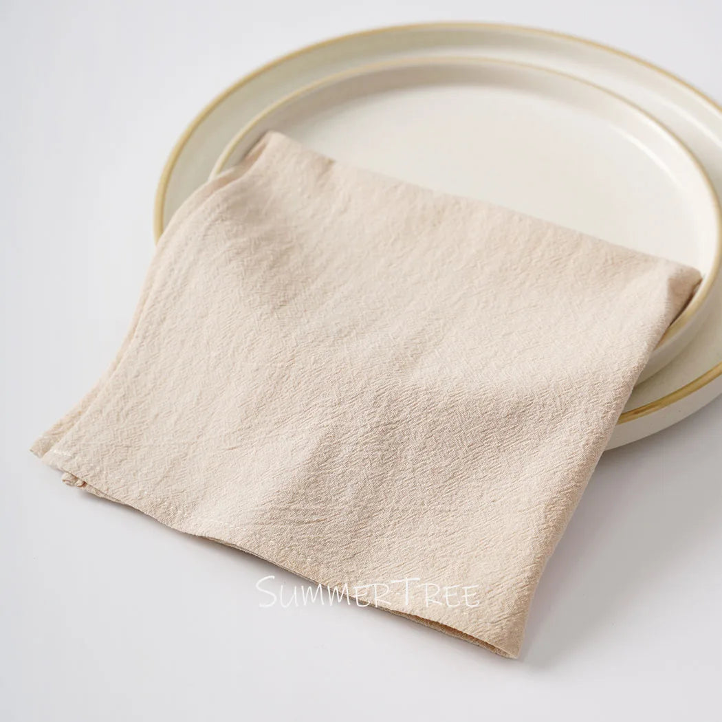 Serviette de table coton lavé lot de 10