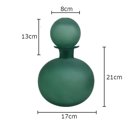 vase en verre dépoli pour fleurs artificielles décoration moderne - vue 18 sur 21