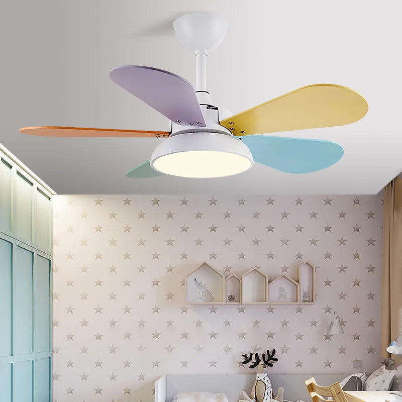 suspension ventilateur led moderne avec télécommande - vue 4 sur 8