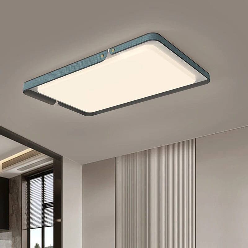 plafonnier moderne carré rectangulaire pour éclairage décoratif - vue 6 sur 9