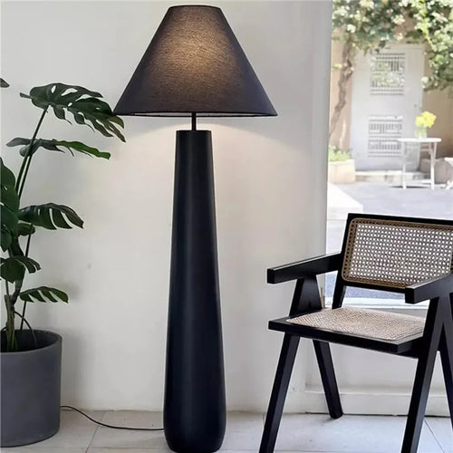 lampe de lecture sur pied style wabi sabi en forme de champignon - vue 4 sur 8