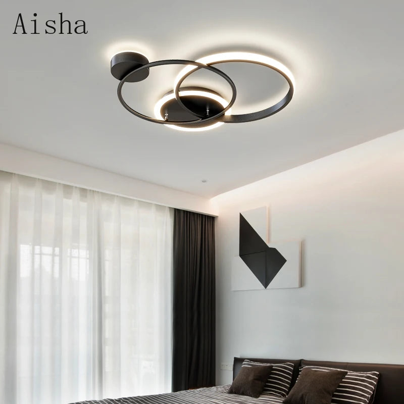 plafonnier led nordique design pour éclairage intérieur décoratif - vue 4 sur 7