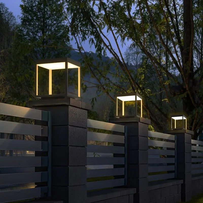 lampe extérieure led moderne et imperméable pour décoration jardin - vue 6 sur 9