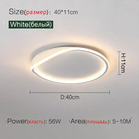 plafonnier minimaliste rond lumineux design créatif moderne