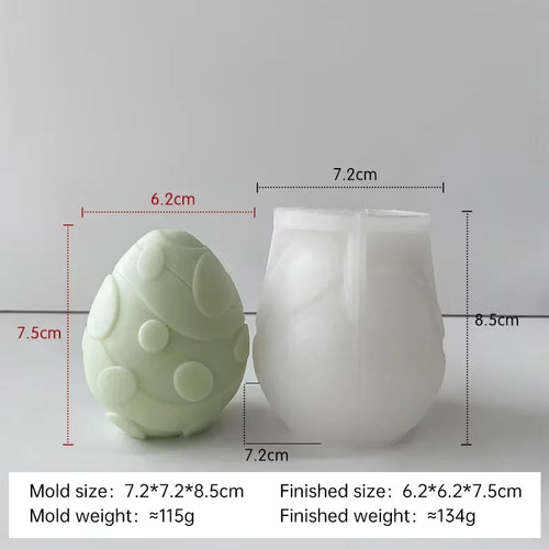 moule en silicone pour bougies œufs de pâques fait maison - vue 14 sur 21