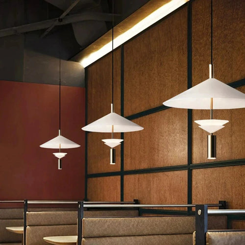suspension en métal pour intérieur moderne avec lumière douce - vue 3 sur 14