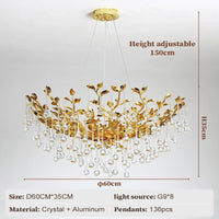 lustre en cristal vintage artpad design élégant pour intérieur moderne
