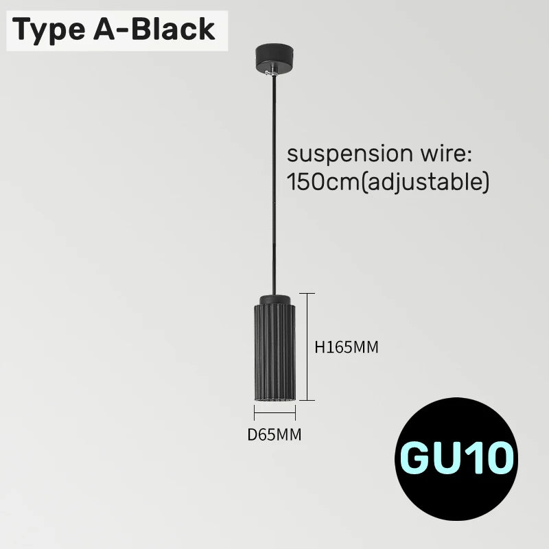 suspension Minimalisme moderne LED colorée Art