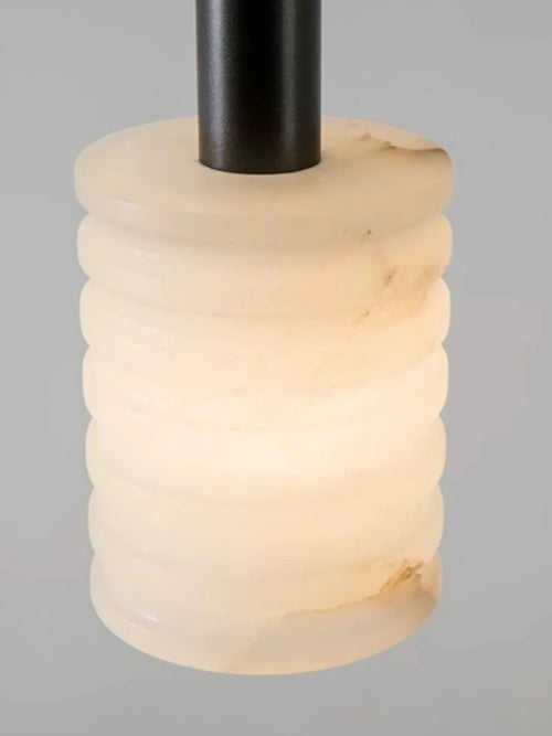 suspension moderne en pierre naturelle pour un éclairage minimaliste - vue 6 sur 8