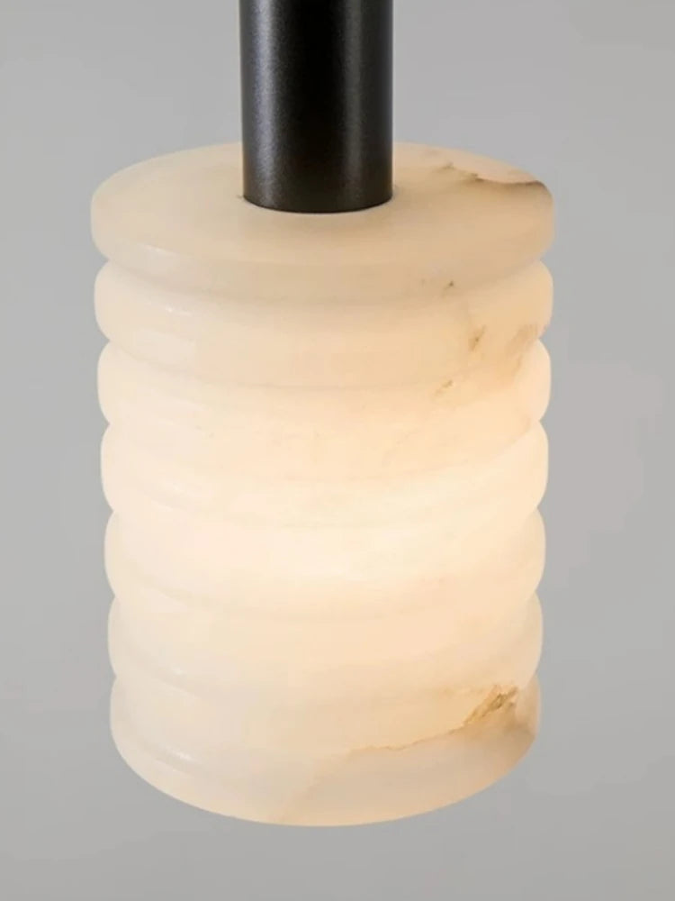 suspension moderne en pierre naturelle pour un éclairage minimaliste - vue 5 sur 8