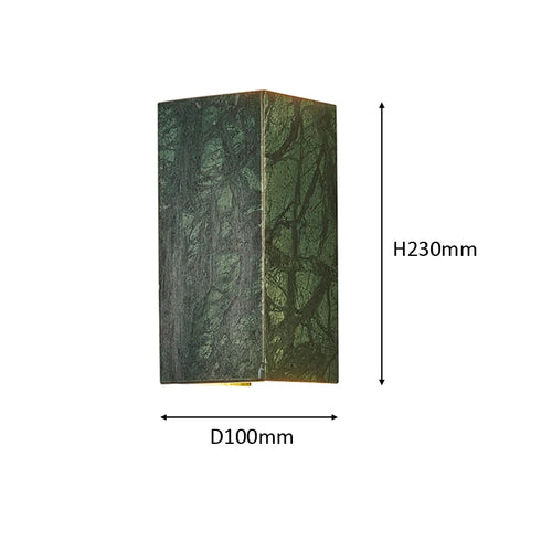 applique murale Style européen lumière de luxe vert naturel marbre décoratif moderne couloir salon chambre LED - vue 4 sur 5