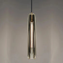 suspension en cristal de luxe design long