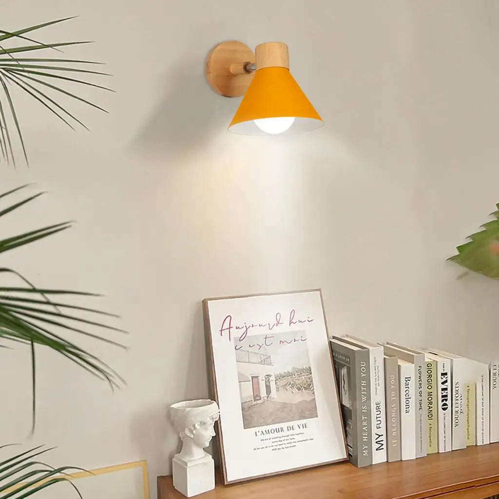 applique murale led en bois style nordique moderne - vue 10 sur 23