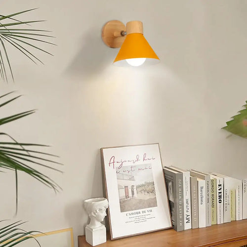 applique murale led en bois style nordique moderne - vue 10 sur 23