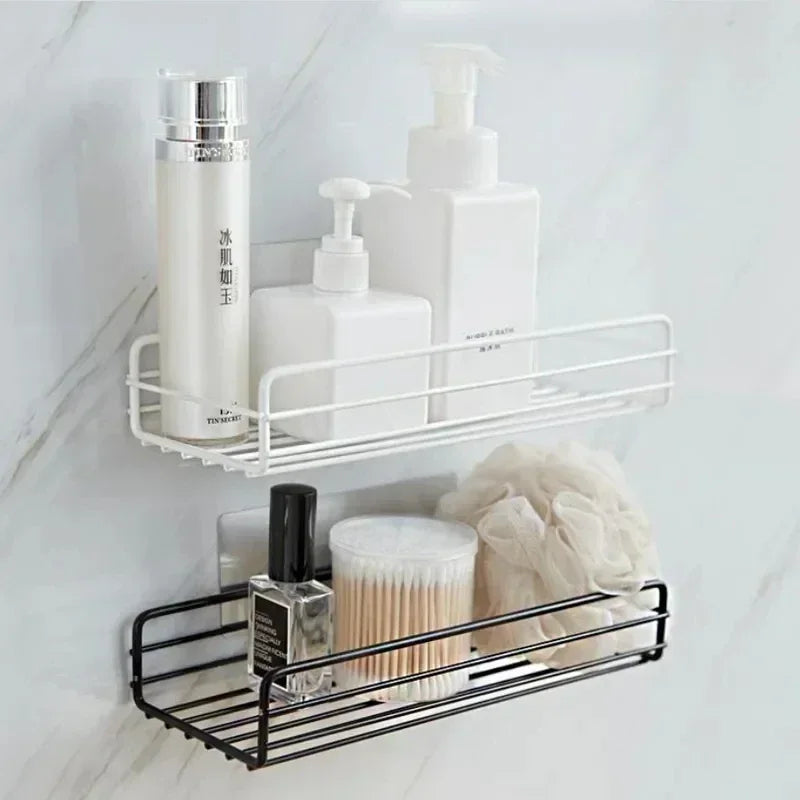 étagère murale de rangement pour cosmétiques et shampoing - vue 4 sur 10