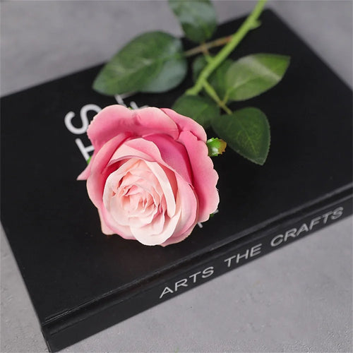 fleurs de roses artificielles en soie pour décorations romantiques - vue 14 sur 13