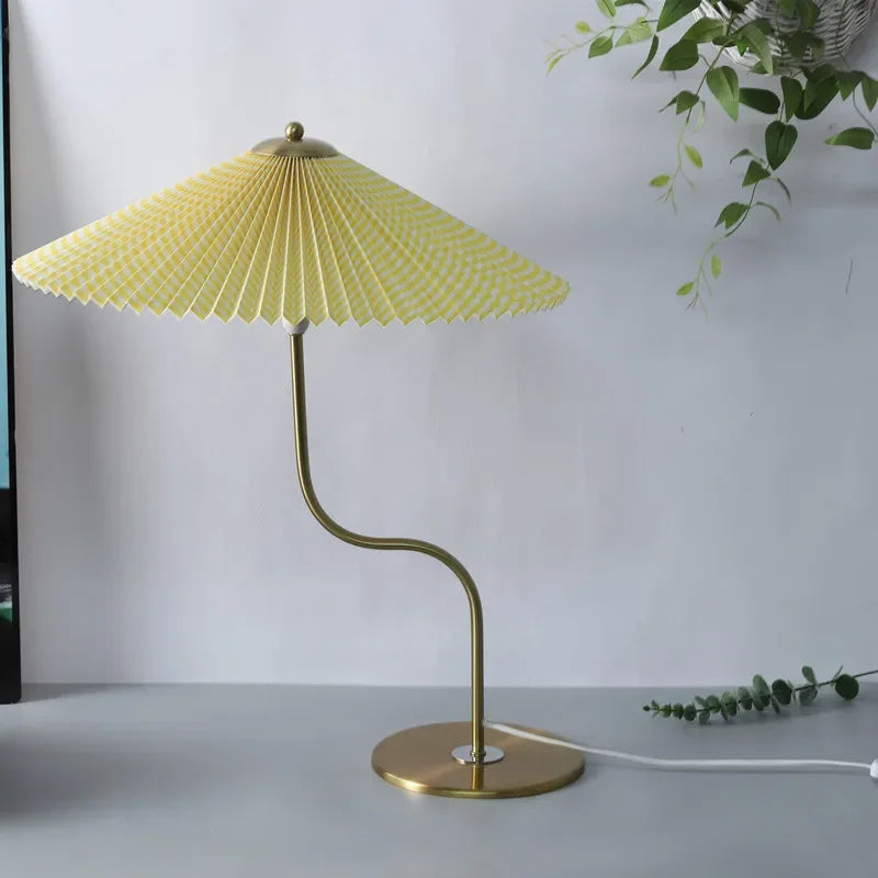 lampe à poser rétro en forme de parapluie décoratif pivotant - vue 9 sur 12