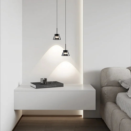 suspension moderne en verre pour intérieur design minimaliste - vue 2 sur 8