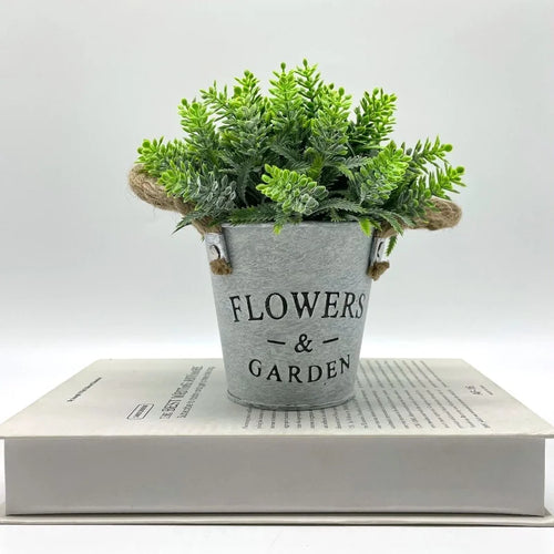 plante artificielle eucalyptus lavande en pot pour décoration intérieure - vue 9 sur 10