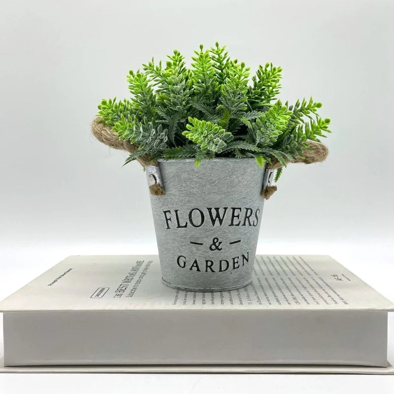 plante artificielle eucalyptus lavande en pot pour décoration intérieure - vue 8 sur 10