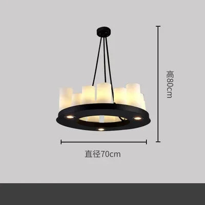 Retro American Bar, Luxury Restaurant, Bar Decoration, Front Desk, Red Wine Cup, Inverted Candlestick, Pendant Light - vue 7 sur 11