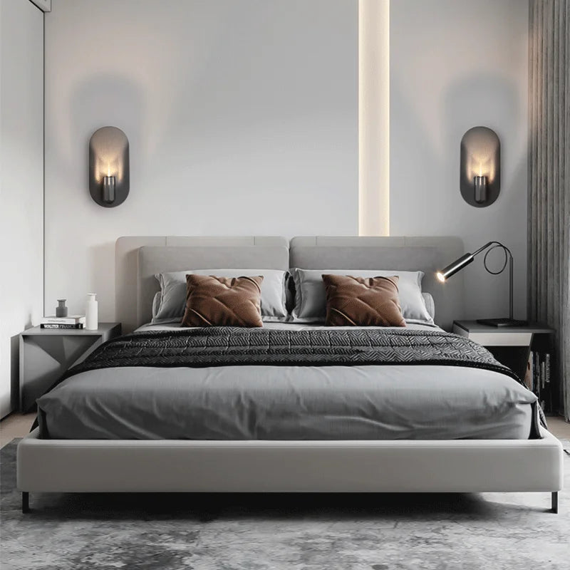 applique murale led minimaliste en aluminium luxueuse et créative - vue 5 sur 8