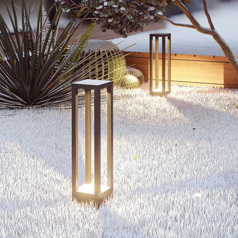 lampe de jardin moderne étanche en aluminium pour extérieur - vue 3 sur 21
