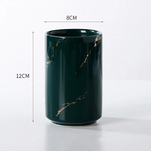 tasse en céramique pour couple porte-brosse à dents et rangement - vue 17 sur 22