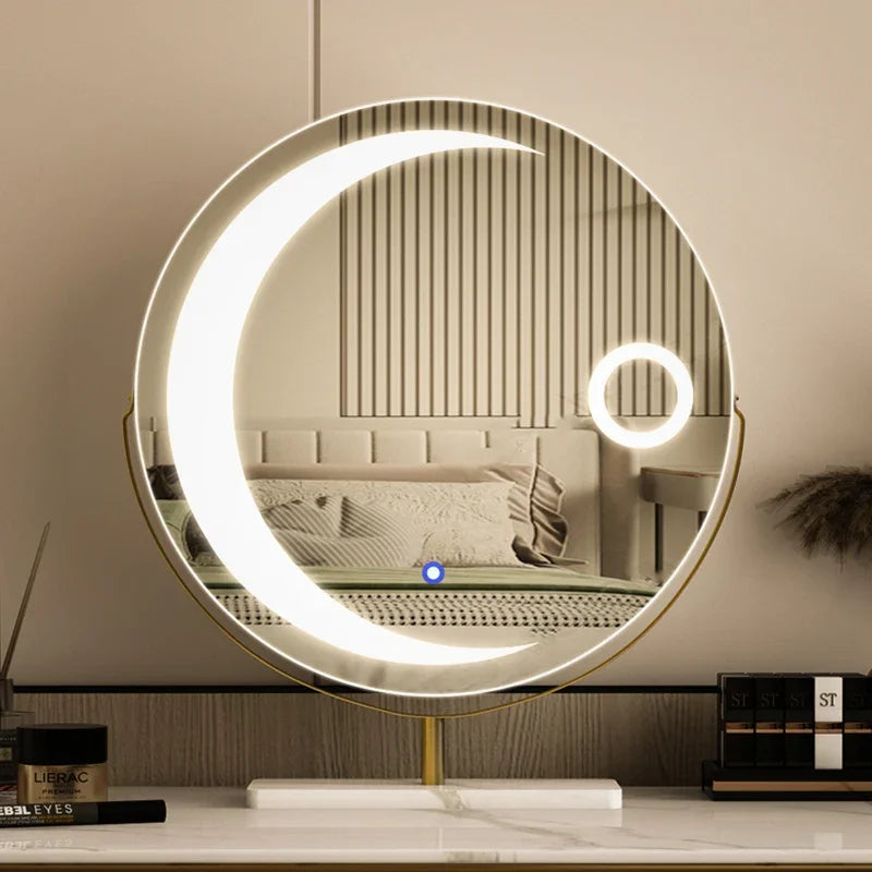 miroir led étoile moderne pour filles et cosmétiques luxe - vue 6 sur 14