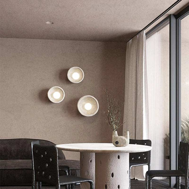 Applique chambre chevet salon décoration110Vmoderne originalité résine restaurant intérieur couloir porche tenture murale - vue 4 sur 7