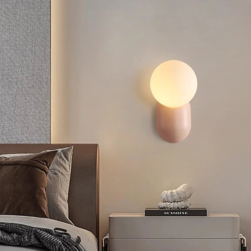 applique murale led moderne petite lampe à bulles décorative - vue 5 sur 9