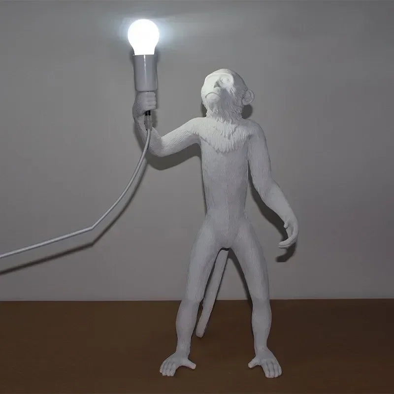 lustre rétro créatif en forme de singe pour cafés et restaurants - vue 18 sur 18