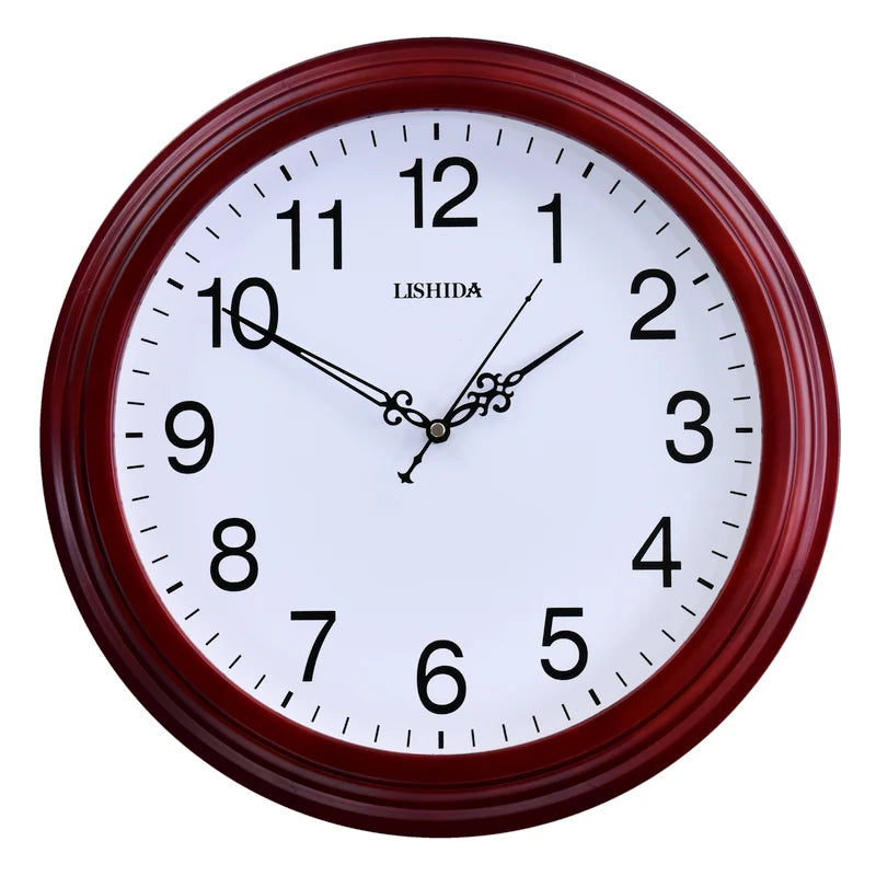 horloge murale silencieuse personnalisable en bois moderne rétro - vue 18 sur 25
