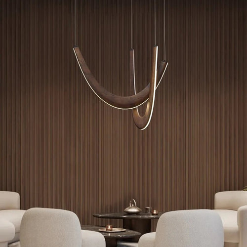 Lustre led suspendu au design moderne - vue 5 sur 9
