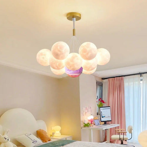 lustres modernes créatifs pour chambre d'enfant et salon - vue 3 sur 12