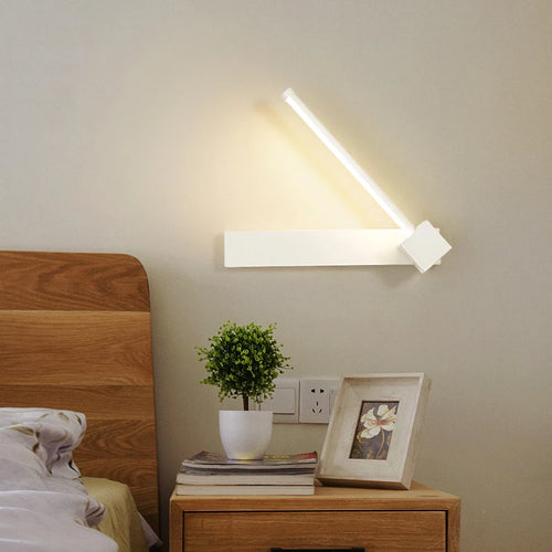 applique murale moderne lampe décorative LED rotative créative nordique - vue 6 sur 8