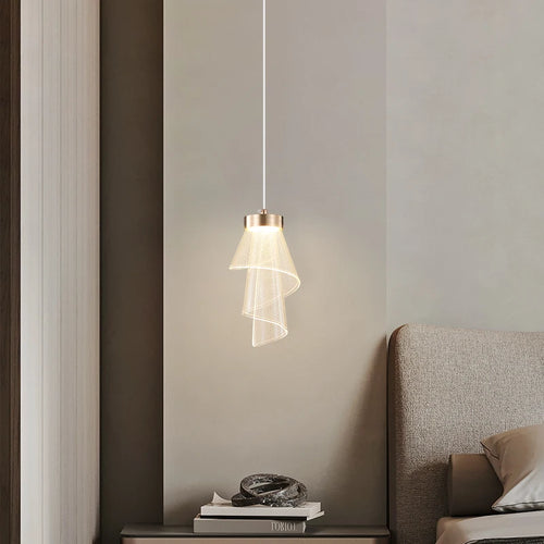lustre de luxe nordique simple pour bar et hall d'entrée - vue 3 sur 10