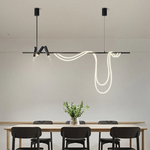 suspension led moderne pour intérieur long et simple - vue 2 sur 8