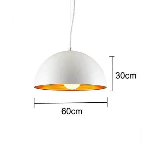 Suspension moderne demi-boule double couche - vue 12 sur 14