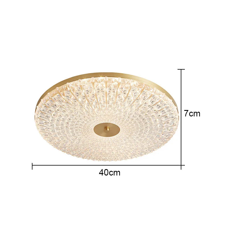plafonnier led rond en acrylique design moderne pour maison - vue 13 sur 13