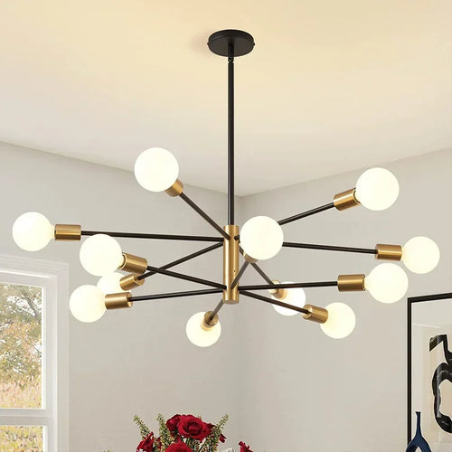 suspension nordique créative à lampes rotatives pour décoration intérieure - vue 5 sur 10