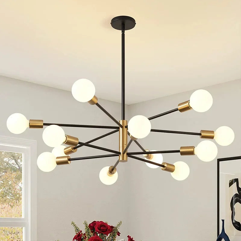 suspension nordique créative à lampes rotatives pour décoration intérieure - vue 4 sur 10