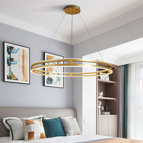 lustre circulaire moderne pour décoration intérieure créative et élégante - vue 2 sur 15