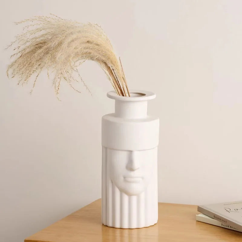 vase en céramique grecque tête humaine pour décoration intérieure - vue 5 sur 9