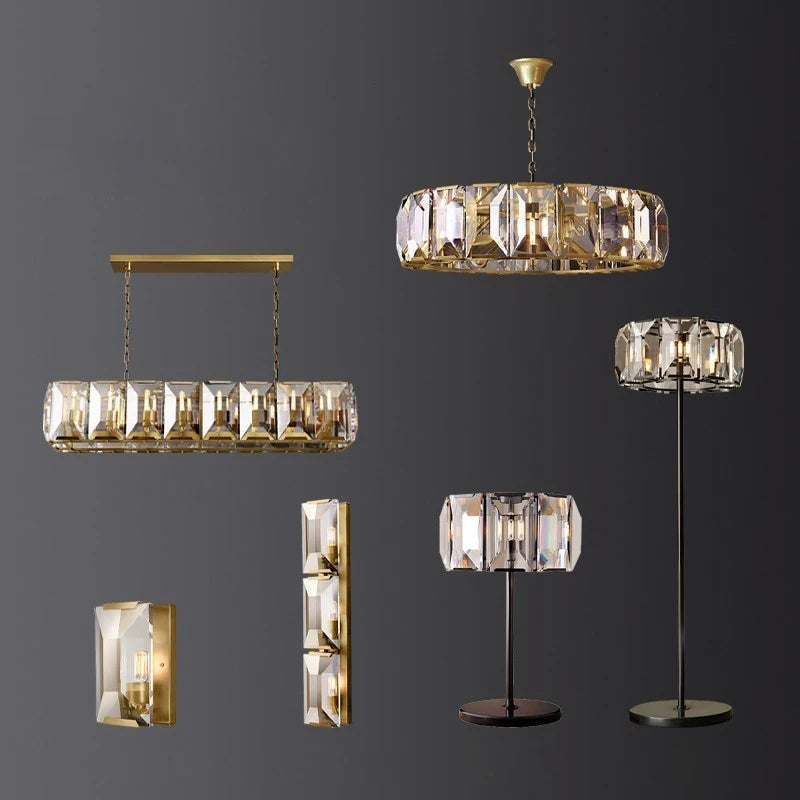 lampadaire led en cristal vintage avec intensité variable - vue 8 sur 8