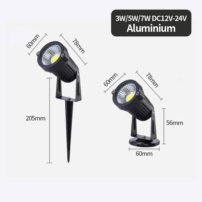 lampe de jardin led étanche pour éclairage extérieur - vue 4 sur 10