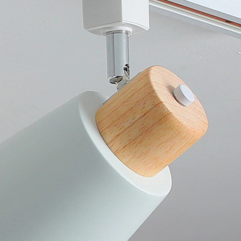 suspension led en bois pour table à manger nordique - vue 5 sur 18