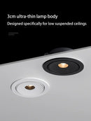 spot led ultra fin à angle de faisceau pour éclairage intérieur