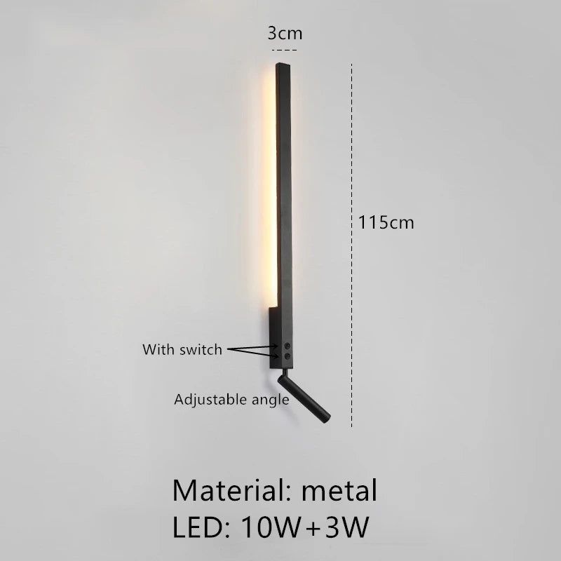 applique murale led minimaliste angle réglable 3000k - vue 12 sur 18